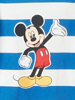 Bisiklet Yaka K?sa Kollu Mickey Mouse Bask?l? Erkek Bebek Ti??rt ve ?ort 2li Tak?m - Waikiki фото 3
