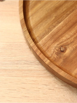 Блюдо, 35×35×2 см, чайное дерево