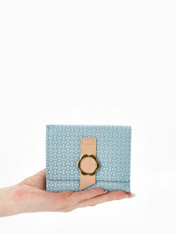 Кошелёк женский на кнопке, 11?1?10 см, комбинированный, жёлтый