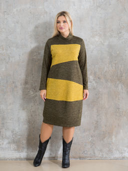 Платье 1370 хаки - Novita фото 3