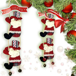 Подвес новогодний с колокольчиками на дверь, стену, ёлку 55см