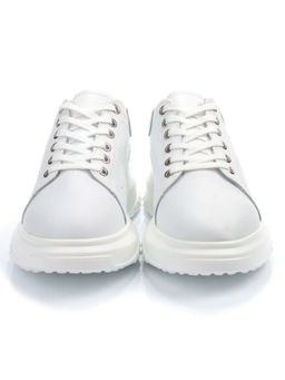 03-PDD136-1 WHITE Полуботинки спортивные женские (натуральная кожа) - No name фото 6