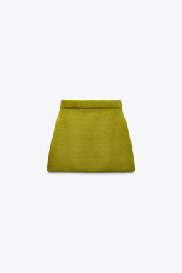 PLAIN KNIT MINI SKIRT - Zara фото 11