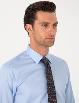 A__k Mavi Slim Fit %100 Pamuk Klasik G_mlek - Cacharel фото 2