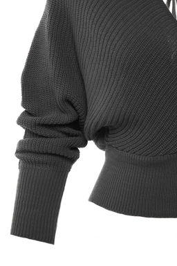 Antrasit Kruvaze Triko Kazak TWOAW21KZ1277