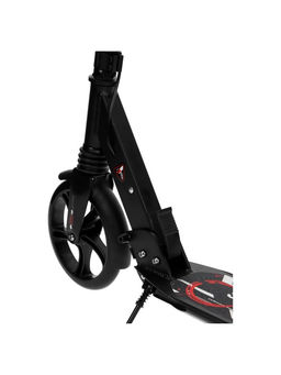 Самокат городской GRAFFITI Technology 200, складной, колёса PU 200 мм, ABEC 7, амортизатор задний, чёрный