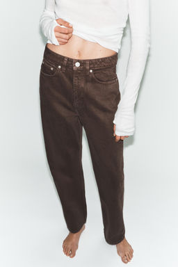 TRF MOM FIT HIGH-WAIST JEANS - Zara фото 12