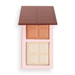 Палетка для контурирования: бронзер и хайлайтер Chocolate Contour Bar Fair 6294232