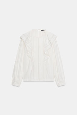 ROMANTIC SHIRT WITH RUFFLES - Zara фото 5