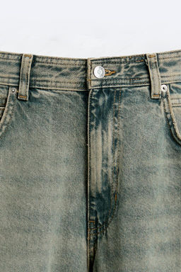 RELAXED FIT JEANS WITH SEAM DETAILS - Zara фото 8