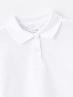 Polo Yaka Basic K?sa Kollu K?z ?ocuk Ti??rt - Waikiki фото 3