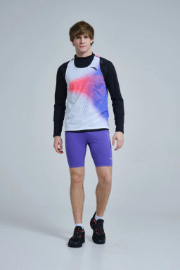 Комплект для бега Бело-фиолетовый