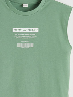 Bisiklet Yaka NYC Bask?l? Erkek ?ocuk Atlet