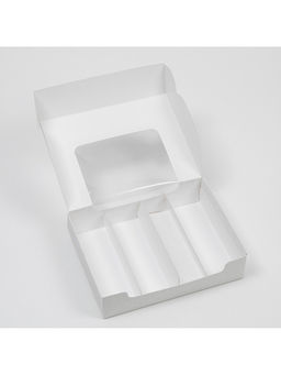 Цена за 5 шт. Коробка для эклеров, кондитерская упаковка, 4 вкладыша, «Сладкая жизнь», 20×15×5 см