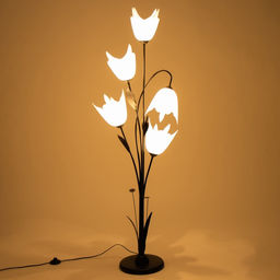 Торшер BayerLux «Аделла», 5хЕ27, 15 Вт, 145 см, белый