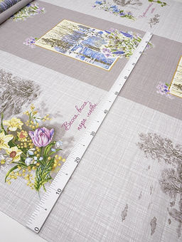 Рогожка Весна, ш.1.5м, хлопок-100%, 165гр/м.кв, раппорт 64см - Купава фото 7