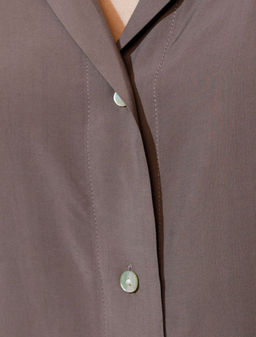 Блузка с коротким рукавом из вискозы с лиоцеллом - Vilatte фото 2