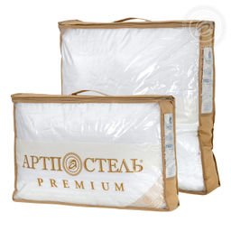 Подушка страйп-сатин Лебяжий пух 48*68/1 шт. Премиум (сатин) - Артпостель фото 8