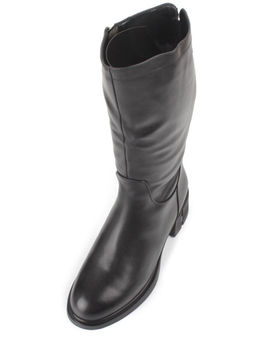 Z4230M BLACK Сапоги зимние женские (натуральная кожа, натуральный мех)