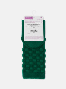 Цена за 2 пары. Носки Теплые CONTE COMFORT Махровые носки из хлопка с объемными рисунками зеленый - Conte elegant фото 11