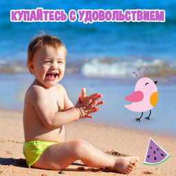 Аквашузы детские «Тропики» ONLYTOP, р. 24-25, жёлтые