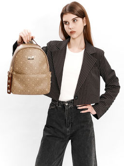 LACCOMA рюкзак AC7303-лагуна темно-бежевый эко кожа