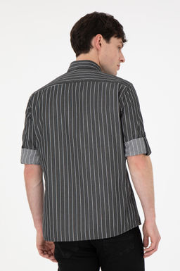 Мужская черная рубашка с длинным рукавом Неожиданная скидка в корзине - U.s. polo assn фото 5