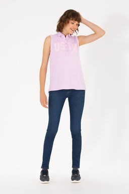 Женская футболка Magnolia с воротником поло - U.s. polo assn фото 4