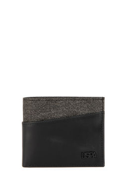 Мужской черный кошелек Неожиданная скидка в корзине