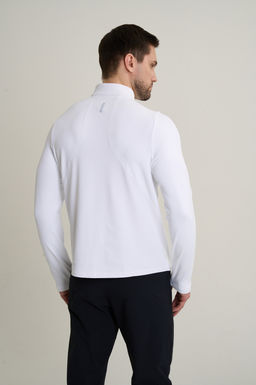 Лонгслив half-zip утепленный Белый ANTA RUNNING LS Tee фото 3