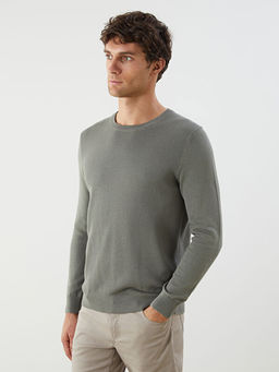 Bisiklet Yaka Erkek Triko Kazak