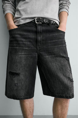 BERMUDA DENIM BAGGY FIT / Carb?n - Zara фото 6