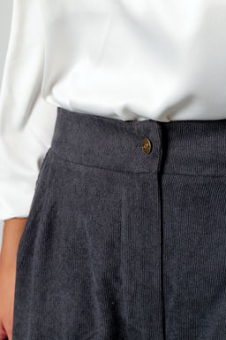 Костюм брючный вельветовый с жилеткой 399GRY