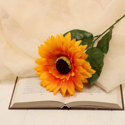 Цена за 2 шт. Цветы искусственные «Подсолнух», объём, 15×57 см