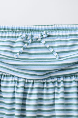 FALDA RAYAS VOLANTES / Azul agua - Zara фото 3