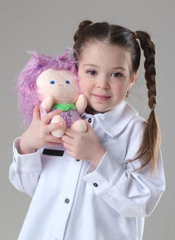 Мягкая игрушка "Fruit babies", purple, 21 см