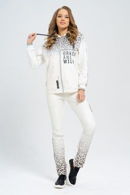 Толстовка из футера комбинированного с принтованной плащевой тканью - А+б коллекция фото 6