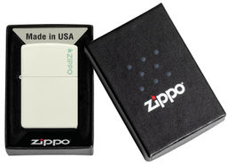 Зажигалка ZIPPO Логотип с покрытием, светящимся в темноте зеленым | Logo Glow In The Dark 49193ZL