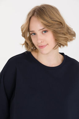 U. S. Polo Assn Женский темно-синий свитшот с круглым вырезом