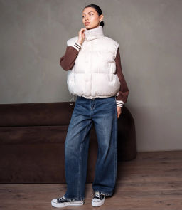 Жилет #КТ6997, светло-бежевый - Dommod фото 4