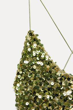 SEQUINNED MIDI DRESS - Zara фото 5