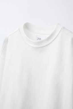 PLAIN MEDIUM WEIGHT T-SHIRT - Zara фото 4