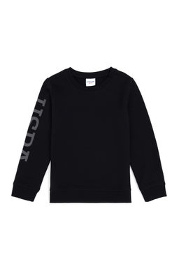 Черный базовый свитшот для мальчика