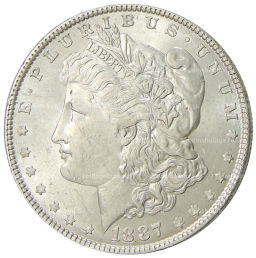 1 доллар 1887 года США Доллар Моргана
