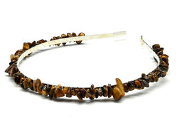 Ободок на голову женский с тигровым глазом