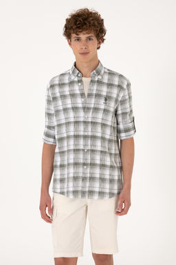 Erkek Ye_il Uzun Kollu G_mlek Sepette S_rpriz _ndirim