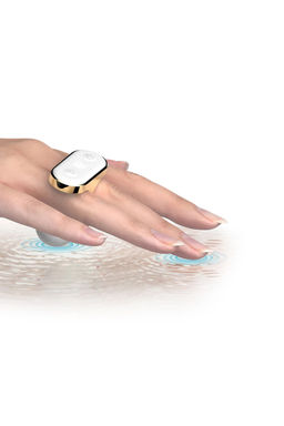Мини-вибратор OTOUCH YU, силикон, белый, серебро, 4,7 см