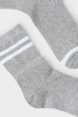 CROCKID СТОК! Носки. Цвет: св.серый меланж фото 3
