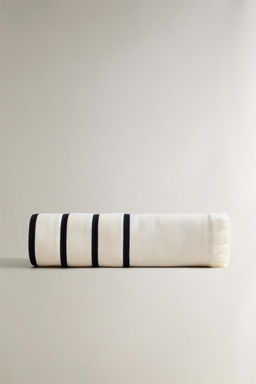 STRIPED COTTON BEACH TOWEL - Zara фото 2