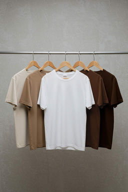 TRENDYOL MAN Cok Renkli 5li Paket Regular/Normal Kesim Basic %100 Pamuklu T-Shirt TMNSS24TS00082